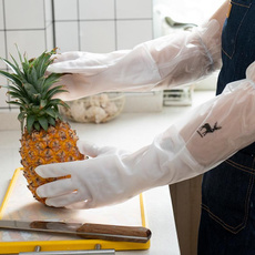 Waterproof Rubber Gloves for Dishwashing - Kitchen Cleaning with Fun Patterns, Durable Household Gloves — image 3 of 12