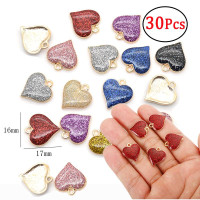 30Pcs  Enamel Pendants Hope Luck  Heart Shape Mom Pendant for Jewelry Making Necklace Bracelet Earrings DIY Handmade Craft Jewelry Charms — image 2 of 24