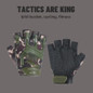Tactical Fingerless Gloves for Men - Outdoor Sports, Cycling, and Combat Training — image 6 of 15