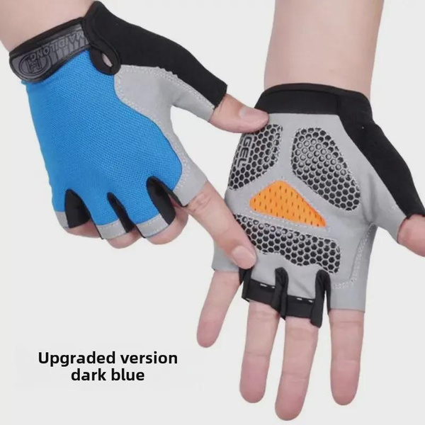Breathable Mesh Fingerless Gloves for Cycling Gym Workouts and Hiking — image 1 of 20