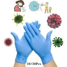10/30Pcs Disposable Nitrile Gloves High Quality Anti-virus Gloves Disposable Latex Gloves Safety Isolation Gloves Medical Catering Housework Protective Gloves — image 3 of 14