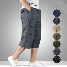 New Work Shorts Mens Combat Cargo Multi Pockets Casual Summer Shorts Knee Length — image 3 of 18