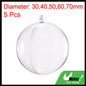 1~24pcs Clear Plastic Fillable Ornaments Ball Christmas DIY Craft Ball Bauble Ornament for Christmas Wedding Party Home Decorations — image 50 of 51