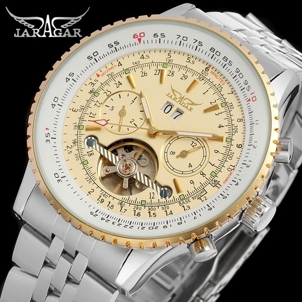 Fashion Popular JAG034M4T1 Automatic Men's Stainless Steel Watch Business Casual Steel Belt Watch — image 1 of 21