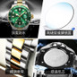 Luxury Business Watches Big Dial Watch Gift Gold Watch for Men Rotatable Bezel Sapphire Glass Stainless Steel Band Sport Quartz Wristwatch Reloj Uhrenbeweger — image 18 of 21