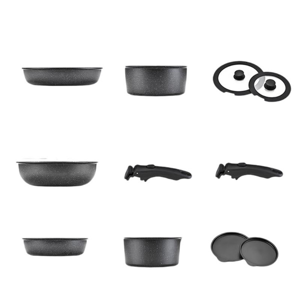 Essential Nonstick Cookware Set for Everyday Cooking Need Kitchen Pots and Pans — image 1 of 12