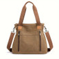 1pc Ladies' Large-capacity Tote Bag, Suitable for Office and Commuting, Classic and Simple, Casual and Versatile Design, Zippered Bag, Handbag — image 19 of 46