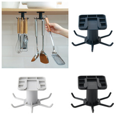Kitchen Organizer and Storage Kitchen Supplies Organizers Rotatable Rack Accessories Cabinet Organizer Hook Up Storage Rack — image 3 of 16
