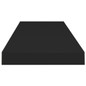 Modern Black Floating Wall Shelf - 31.5 Inch MDF Display for Living Room & Home Decor — image 7 of 8