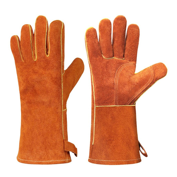 Outdoor Heat Resistant Gloves Kitchen BBQ Oven Gloves Safe Long Grill Gloves — image 1 of 10