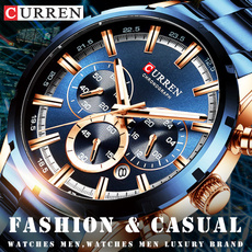 Herr Top Brand Luxury Blue Steel Quartz Chronograph Luxury Men Watch Blue Steel Men'S Watch Blue Dial — image 3 of 22