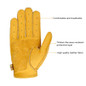 Mens Reverse Stitched Driving Motorcycle Breathable Gloves Non-slip — image 5 of 11