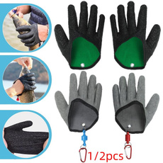 1pc/2pcs NEW Latex Fishing Gloves Fisherman Professional Anti-Slip Catch Fish Gloves Puncture Resistant Gloves for Handling, Catching, Cleaning, Hunting, Fishing Accessories — image 3 of 50
