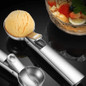 1Pc, Ice Cream Scoop, Premium Ice Cream Scoop with Trigger, Stainless Steel Ice Cream Scoop, Heavy Duty Metal Ice Cream Scoop, Watermelon Scoop, Dessert Scoop, Dishwasher Safe, Great for Frozen Yogurt, Ice Cream, Sundaes, Kitchen Accessories — image 4 of 18