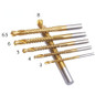 6Pcs/Set 3-8mm HSS Cobalt Drill Bits Set Twist Drill Titanium Drilling Spiral Screw Metric Composite Tap Drill for Drilling Cut Grooving — image 17 of 19