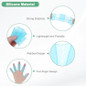 Silicone Swimming Gloves Webbed Swim Gloves Half-Finger Frog Type Swim Training Glove Water Resistance for Swimming/Diving/Water Aerobics — image 4 of 7