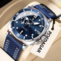Luxury Trendy Man Wristwatch Square Dial Waterproof Luminous Date Week Men Watch Simple Business Quartz Leather Men's Watches Reloj — image 22 of 31