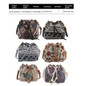 Women Bucket Bag Drawstring Shoulder Bag Female Fashion Crossbody Messengers Bag Ethnic Styles Handbag for Travel Work — image 14 of 14