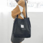 High Capacity Women Corduroy Tote Ladies Casual Shoulder Bag Foldable Reusable Shopping Beach Bag — image 7 of 14