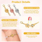 6PCS/10PCS/12PCS Locking Magnetic Clasps Rose Jewelry Magnetic Clasp Necklace Lobster Clasp Closures Magnetic Clasp Connector Chain Extenders for Jewelry Necklace Bracelet — image 6 of 23