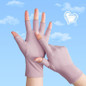 Womens Gloves Sun Protection Fingerless Anti-UV Ultra-Thin Cotton Gloves Soft — image 19 of 22