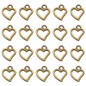 50/100Pcs Alloy Mini Sweet Hollow Love Heart Shape Charms for DIY Earrings Jewelry Making Accessories — image 10 of 11