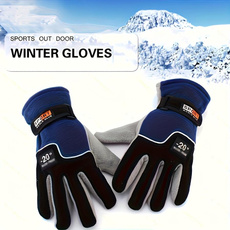 1Pair Unisex Windproof Gloves, Warm Running Gloves with Adjustable Straps, Winter Sports Gloves, Adjustable Strap Gloves — image 3 of 17