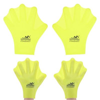 Silicone Swimming Gloves Webbed Swim Gloves Finger Frog Type Swim Training Gloves Water Resistance for Swimming/Diving/Water Aerobics — image 2 of 7