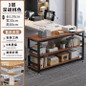 Multifunctional Kitchen Storage Cabinet with Microwave Stand and Cutting Board — image 14 of 58