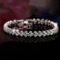 2019 Fashion Bracelet Woman 925 Sterling Silver Crystal Diamond Bracelets Gifts — image 7 of 11