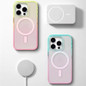 Luxury Color Gradients Transparent Magsafe Phone Case for IPhone 16 Pro 15 14 Pro Max Magnetic Wireless Charge Bumper Pc Cover — image 7 of 12