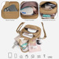 Women's Shoulder Bag, Multi-compartment Tote, Nylon Crossbody Bag, Casual Commuter Bag — image 8 of 8