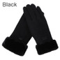 1 Pair Winter Warm Soft Comfortable Suede Wool Gloves Touch Screen Full Finger Gloves Outdoor Sports Gloves Furry Gloves Winter Cold Gloves — image 9 of 13