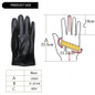 Mens Luxurious PU Leather winter Driving Warm Gloves Cashmere Gifts — image 4 of 24