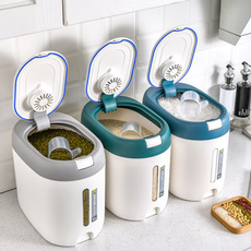 Food Storage Box Kitchen Storage Tank Plastic Container to 10kg Kitchen Organizer Anti Deform Food Sealed Jar RTU — image 3 of 19