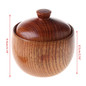 1 Set Solid Wood Spice Jar Sugar Bowl Salt Pepper Seasoning Box Japanese Style With Spoon And Lid Kitchen Tool GFA — image 7 of 14