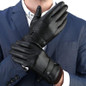 1Pair Winter Men Gloves PU Leather Gloves, Thick Lined Warm Touchscreen Gloves, Winter Fashion Gloves Sport Gloves — image 15 of 16