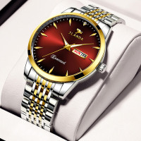 Luxury Casual Watch For Men Waterproof Fashion Clock Calendar Luminous Quartz Watches Relojes Hombre Relogio Masculino — image 2 of 17