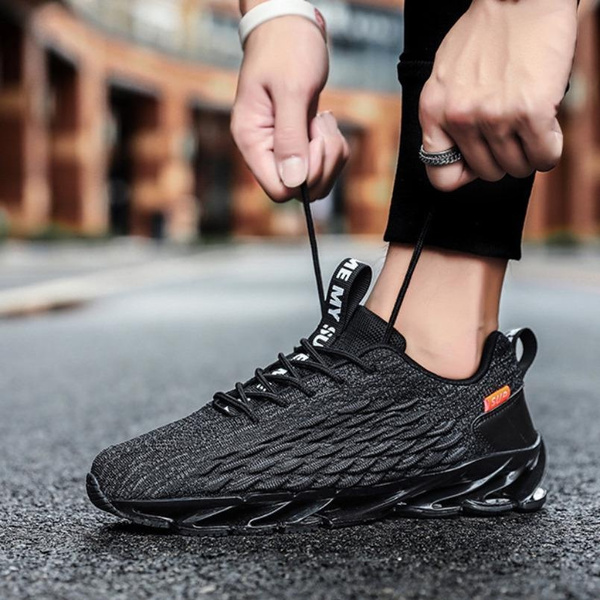 Large size breathable men's shoes mesh men's shoes, trendy shoes casual shoes, sports running men's shoes — image 1 of 33