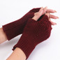 Winter Warm Gloves Fingerless Wrist Length Warm Gloves Hand Arm Warmer Half Finger Gloves Stretchy Knitted Gloves ZOU — image 9 of 22
