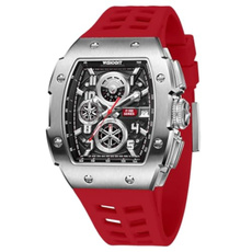 Chronograph Multifunction Watch Men Luxury Tonneau Watch Calendar Date Luminous Waterproof Men Watch — image 3 of 8