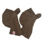 Keep Warm Lengthen Wrist Gloves Solid Color Half Finger Mitten for Teens — image 9 of 20
