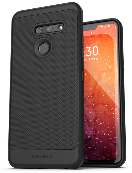 Encased Lg G8 Thinq Case (Thin Armor) Slim Fit Flexible Grip Phone Cover  Black — image 1 of 8