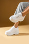 Pembe Potin Yüksek Taban Bağcıklı Kadın Sneaker 54-0142-24 — image 4 of 5