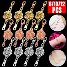 6PCS/10PCS/12PCS Locking Magnetic Clasps Rose Jewelry Magnetic Clasp Necklace Lobster Clasp Closures Magnetic Clasp Connector Chain Extenders for Jewelry Necklace Bracelet — image 3 of 23
