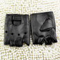 Men Faux Leather Slip-Resistant Half Finger Fingerless Gloves Hand Wrist Mittens GRA — image 9 of 11