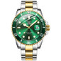 Orologi Al Quarzo クォーツ時計 Luxury Business Watches Big Dial Watch Gift Gold Watch for Men Rotatable Bezel Sapphire Glass Stainless Steel Band Sport Quartz Wristwatch Reloj Uhrenbeweger — image 12 of 21