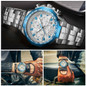 Marque De Luxe Pour Hommes WWOOR Montres De Sport Hommes Mode Casual Dress Golden Chronograph Watch Homme Big Dial Homme Montre-bracelet Relogio Masculino — image 11 of 21