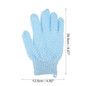 1 Pair Nylon Exfoliating Bath Gloves Double Sided Exfoliating Gloves for Beauty Spa Massage Skin Shower Scrubber Bathing Accessories — image 6 of 11