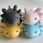 Cute Axolotl Soft Stuffed Plush Toy Realistic Simulation Ambystoma Mexicanum Pink Dinosaur Animal Model Doll For Kids Audlt Gift — image 6 of 15